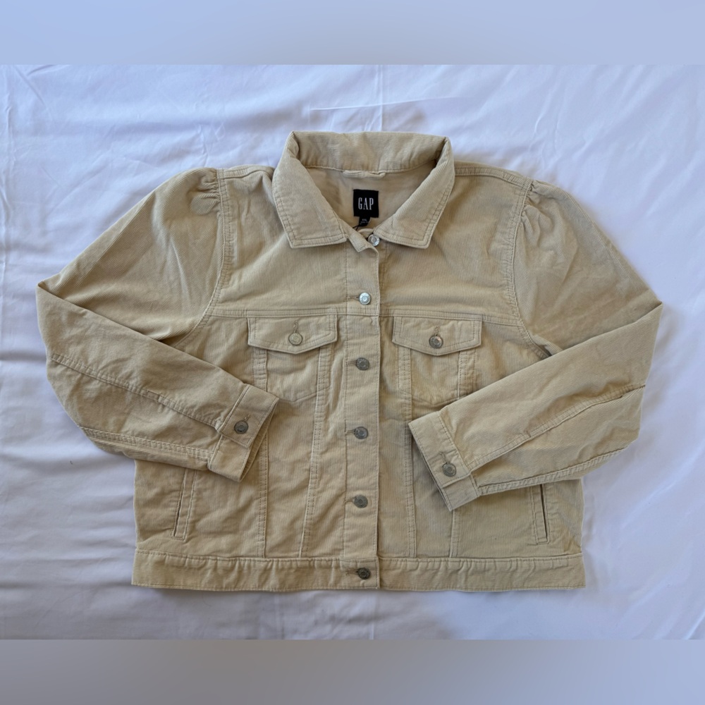 Gap Beige Corduroy Jacket Size XXL NWT